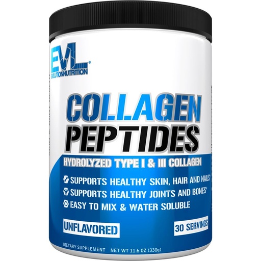 [BRSW2HDQDIGWKFDA] Evlution Nutrition Collagen Peptides Powder, Premium Hydrolyzed Collagen to Support Healthy Skin, Hair, Bones, Joints, Nails & More (30 Servings)