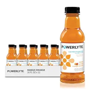 [BRSROZYHA4FR6HIY] Sport Hydration Electrolyte Solution Drink for Rehydration | Mango Orange | 16 Fl Oz | 12-Pack