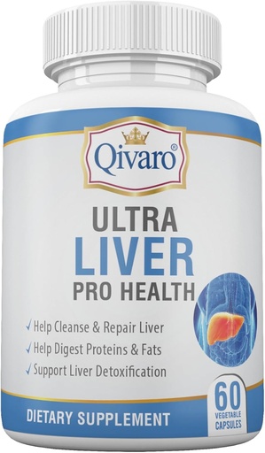 [BRSROATQA4PAIGY6] Ultra Liver Pro Health - Liver Health Support Supplement with Milk Thistle Seeds, Artichoke Extract & Dandelion Leaf Extract - Antioxidant & Detox Support - 60 Vegetable Capsules
