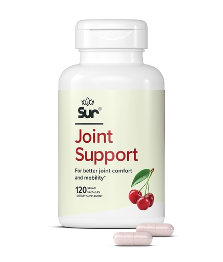 [BRSROHQZAUCBQAY4] Sur Joint Support FruiteX-B Tart Cherry Capsules - Vegan Fast-Acting Relief for Better Joint Comfort and Mobility - Whole Tart Cherry and Calcium Fructoborate, Muscle Recovery (120 Capsules)