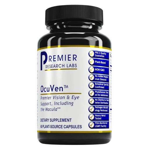 [BRSWIZYTOIAQIDY3] Premier Research Labs OcuVen - Lutein and Zeaxanthin Supplement, Eye Vitamins, Eye Health Supplements for Adults & Seniors, Vision Supplements, Macular Health, Eye Care - 60 Vegetarian Capsules