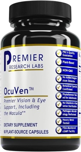 [BRSWIZYTOIAQIDY3] Premier Research Labs OcuVen - Lutein and Zeaxanthin Supplement, Eye Vitamins, Eye Health Supplements for Adults & Seniors, Vision Supplements, Macular Health, Eye Care - 60 Vegetarian Capsules