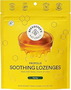 [BRSRAFQZCINWGF3V] Beekeeper's Naturals Soothing Honey & Elderberry Flavor Cough Drops