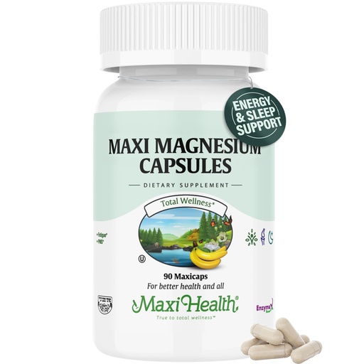 [BRSWIZAIC4FRSD3K] Magnesium Complex Capsules – Magnesium Oxide, Glycinate & Citrate – Energy, Sleep, Muscle & Bone Support – Non-GMO, Kosher – 90 Capsules