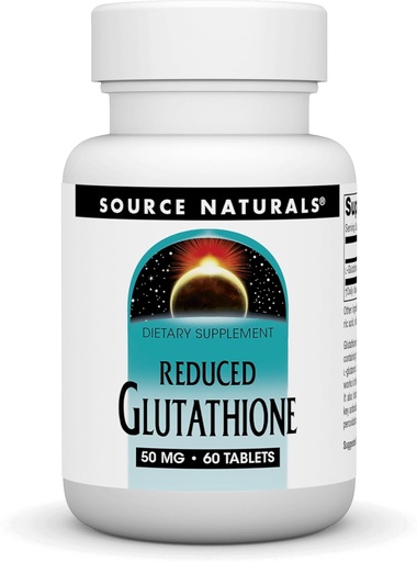 [BRSWIYQCPIEB2YLY] Source Naturals Glutathione, Supplement for Liver Support* - 50mg - 60 Tablets