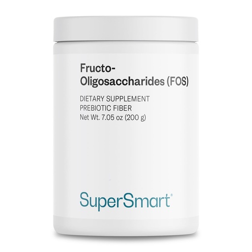 [BRSWIHQZBEDRWGY7] Supersmart Fructo Oligosaccharides Powder (Prebiotics FOS) - Oligofructose Inulin - Fiber Supplement | Non-GMO & Gluten Free - 200 g