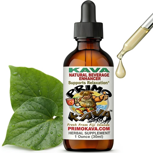 [BRSROC3QDN7GMF3U] Kava Drops | Water Soluble Kava Extract | Concentrated Tincture Beverage Enhancer | Authentic Kava Kava from Fiji | 40mg Kavalactones | Certified 3rd Party Testing | 1oz