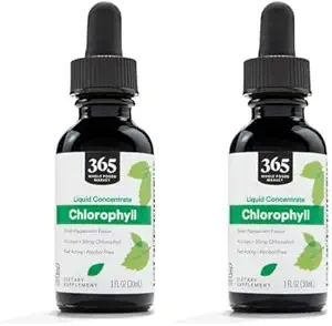 [BRSRAFDRDIFBM332] 365 by Whole Foods Market, Liquid Chlorophyll, 1 Fl Oz (Pack of 2)