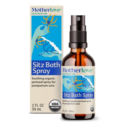 [BRSWIYQCOEIBE2D6] Motherlove Sitz Bath Spray (2 oz) Sitz Bath for Postpartum Care—Herbal Perineal Spray w/Witch Hazel—USDA Organic, Vegan, & Cruelty Free