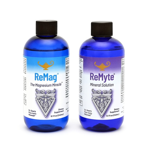 [BRSWYZQOCQNGGCIY] RnA ReSet ReMag & ReMyte – Liquid Magnesium and Multi-Mineral Supplement Bundle, 8.1 Fl Oz Each (2-Pack) NSF Certified