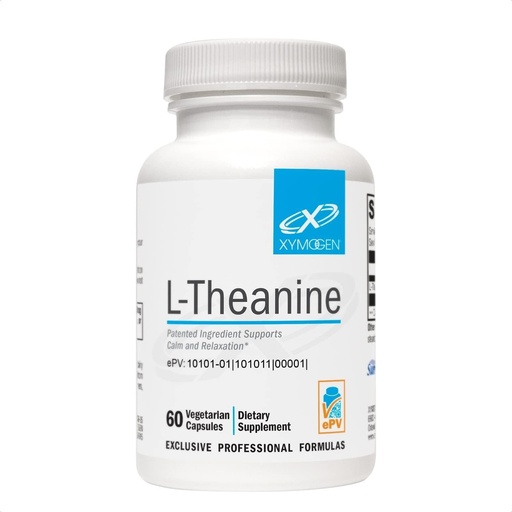 [BRSWIFYTPMOQOCTE] XYMOGEN L-Theanine - 400 mg as Suntheanine - Relaxation, Focus & Stress Support - Amino Acid Supplement - Non-Drowsy - Vegetarian, Non-GMO & Gluten-Free - 60 Capsules