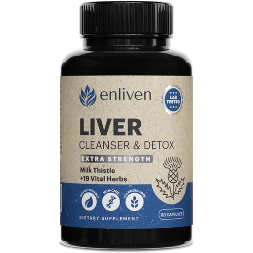 [BRSROCQQO4JWCGTP] Liver Cleanse Detox & Repair Capsules | 60 Veggie Capsules | Natural Liver Support with Milk Thistle, Dandelion & Artichoke | Promotes Gut Health & Digestion | Non-GMO Herbal Supplement for Digestion