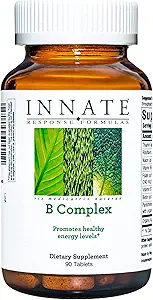 [BRSWIYIPA57RG3Y3] INNATE Response Formulas B Complex - B Vitamin Supplement - Supports Cellular Energy Production and Metabolism - Vegan, Kosher, Non-GMO Project Verified - Made Without 9 Food Allergens - 90 Tablets