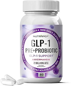 [BRSRAAYTBMHRSYLH] Akkermansia Muciniphila GLP-1 Probiotic Supplements - 2 Billion AFU with Xylooligosaccharides XOS Clostridium Bifidobacterium Increases GLP1 Production - Gluten Free Vegan Capsules for Men Women
