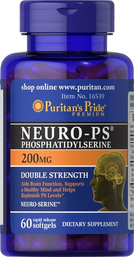 [BRSWIZQ3OV5AMGQ3] Puritans Pride Neuro-ps (phosphatidylserine), White, 60 Count (Pack of 1)