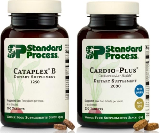 [BRSRAZYHBB4BQAD7] Standard Process Heart and Metabolism Support Bundle - Cataplex B & Cardio-Plus Dietary Supplement Set - Heart Circulation & Energy Production Aid Supplements - Cardiovascular Support with Vitamin B