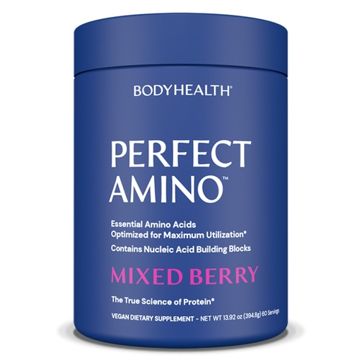 [BRSWGH36B56RAADX] BodyHealth PerfectAmino Powder - BCAA and EAA Powder for Pre and Post Workout - Amino Acid Energy Drink for Men and Women to Support Lean Muscle and Recovery - Mixed Berry - 60 Servings