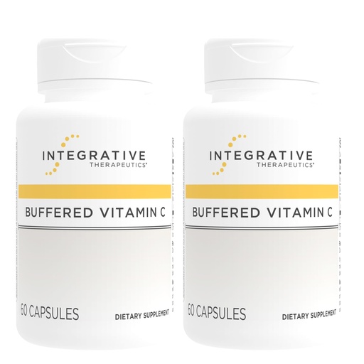 [BRSRMHD7CQMBMHQ6] Integrative Therapeutics Buffered Vitamin C 1,000 mg - Easy, Daily Immune Support with Magnesium & Calcium* - Antioxidant Support for Healthy Skin & Connective Tissues* - 60 Vegan Capsules, 2
