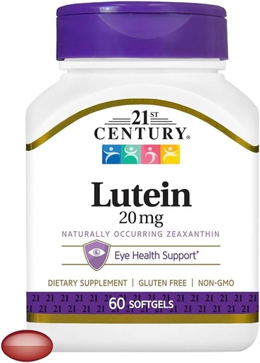 [BRSWIZQCBADB23TA] 21st Century Lutein, 20 mq, 60 Softgels