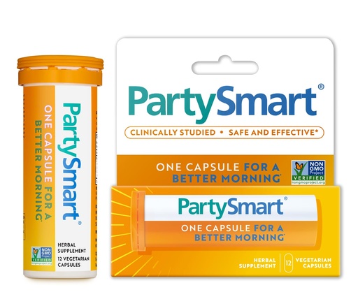 [BRSRMFI7PJYGOCIU] Himalaya PartySmart, 12 Capsule Tube - Alcohol Breakdown Liver Support for a Better Morning After Drinking - Plant Based, Vegan, Non-GMO, Gluten Free, Clinically Studied