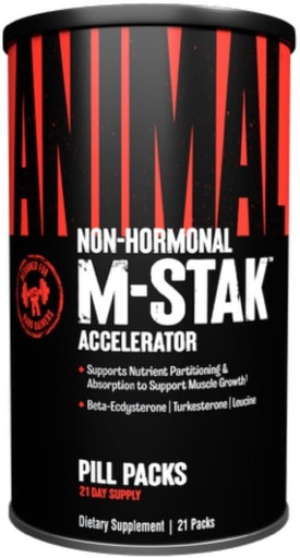 [BRSWIYQOBQDQ4A3O] Animal M-Stak - Lihas Builder ja anabolinen Mass Gainer täydentää kehonrakennus - Lean Muscle Growth, Amino Complex ja pre harjoitus energia, 21 pakkausta