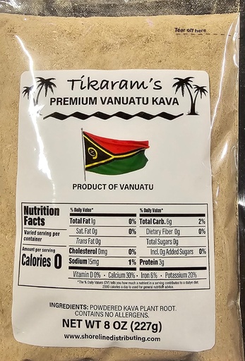 [BRSWG2T5CANB6F3A] Kava Kava - Premium Vanuatu Kava 1/2 Pound (8oz) - Fiji Market Wholesale