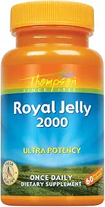 [BRSWIYQZBQPBKELA] Thompson Royal Jelly, Ultra Potency, 2000 Mg, 60 Capsules