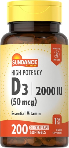[BRSWYCYCA4IR6C3H] Sundance High Potency D3 2000 IE 