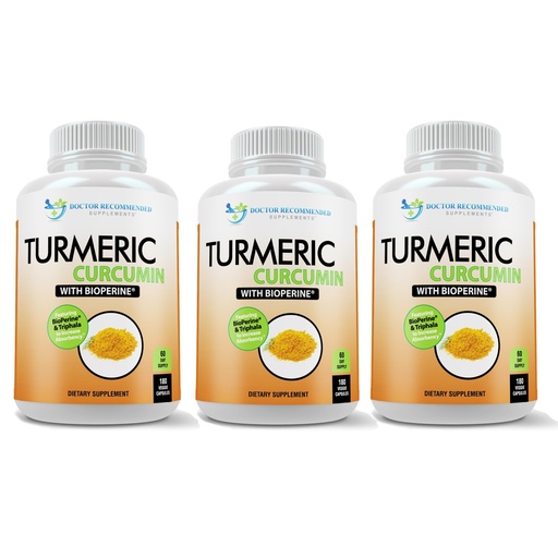 [BRSWY2YKBMHBEGY2] Turmeric Curcumin Supplement - 2250mg/d - Veggie Caps - 95% Curcuminoids with Black Pepper Extract (Bioperine) - 750mg Capsules - 100% Organic - Most Powerful Turmeric (Pack of 3)
