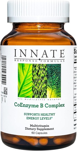 [BRSWI2YHDIOAEHAZ] INNATE Response Formler, CoEnzyme B Complex, Multivitamin for Cellular Energy Support, 60 kapsler (60 Serveringer)