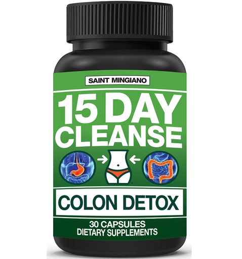 [BRSWGBQZOZ4BM2DO] 15 Day Cleanse | Colon Detox with Natural Laxative for Constipation & Bloating. 30 Pills to Detoxify & Boost Energy | Extra-Strength Senna Leaf Supplements | Strong for Some People.