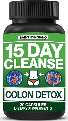 [BRSWGBQZOZ4BM2DO] 15 Päivä puhdistaa Colon Detox luonnon laksatiivi ummetus ja turvotus. 30 pillereitä detoxify & Boost Energy ... Extra-vahva Senna Leaf täydentää... Vahva joillekin ihmisille.