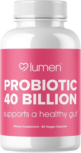 [BRSWGCD4AQMAM2YZ] Lumen Naturals Probióticos 40 Billones CFU ← Probióticos para Mujeres y Hombres Silenciosos Apoyo Digestión, Gut Health &amp; Immune System with Digestive Enzymes - 60 Veggie Count