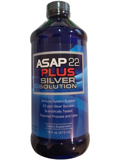 [BRSWYEI7CAJROGT2] American Biotech Labs - ASAP 22 Plus Silver Solution - Immune System Support, 22 ppm Silver Solution Dietary Supplement - (16 oz)