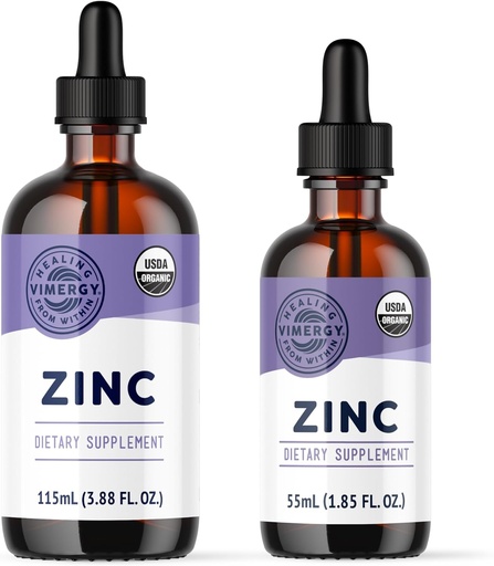 [BRSROCQTOZ7AYFLV] Vimergy USDA Organic Zinc (115mL) and (55mL) Bundle