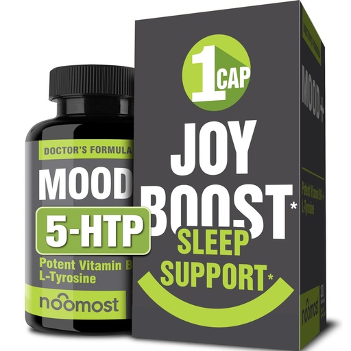 [BRSW2CAOAUIBQYDU] NooMost Mood Support Supplement for Mood Boost, Calm Mind & Body, Stress Response, Energy Supplement – Herbal Adaptogens: Ashwagandha, L Tyrosine, 5 HTP, Passion Flower, 30 Counts