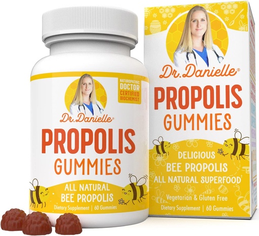 [BRSRMFL7AV5Q2CDX] Propolis Gummies by Dr. Danielle, Best Propolis Gummy Supplement, 500mg