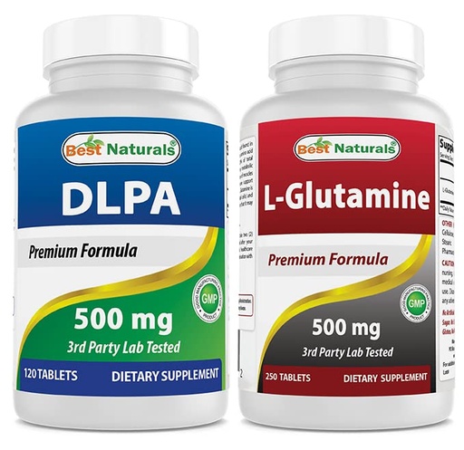 [BRSRMBQECJ5BUHTK] Best Naturals DLPA 500 mg & L-Glutamine 500 mg