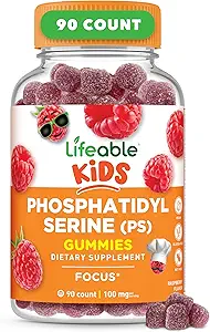 [BRSW22Q6DIHBACY3] Lifeable Phosphatidylserine (ps100) Kids | 100mg Kids Focus Gummies | Great Tasting Phosphatidylserine Supplement | Focus Supplement for Kids | 90 Gummies
