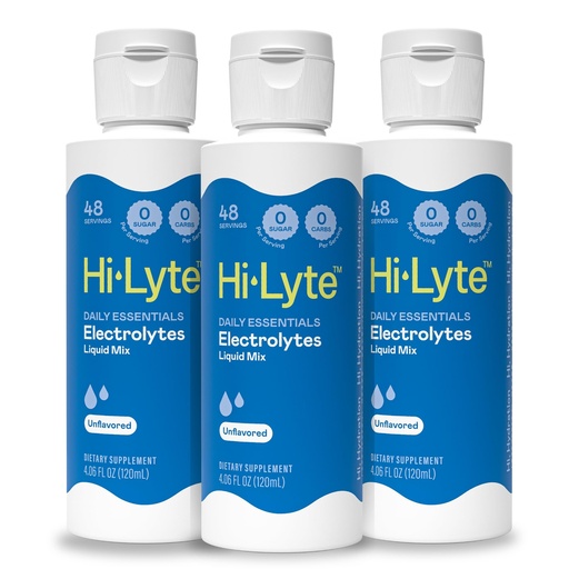[BRSWGYICCIJWAALB] Hi-Lyte Sugar Free Electrolytes for Rapid Hydration, Fasting and Immune Support (3 Bottles, 144 Servings) | NO Calories | 20%+ More Potassium, Magnesium & Zinc