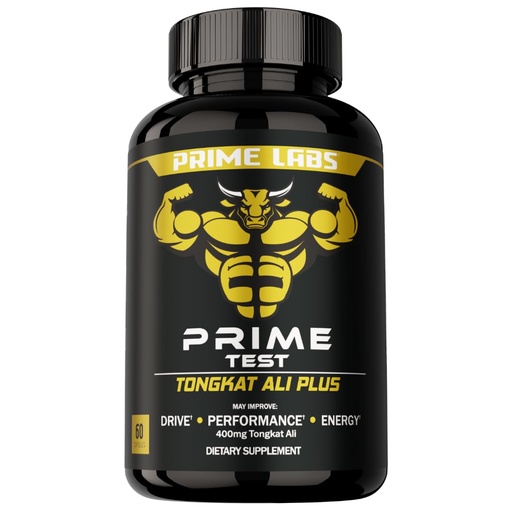 [BRSROGAQOAPAM2D3] Prime Labs Tongkat Ali for Men - Plus Organic Black Maca Root and Tribulus Terrestris - Performance, Vitality, Energy - 60 Count