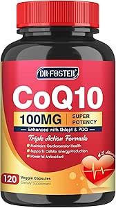 [BRSRMCTQAQJW2ETH] DRFOSTER COQ10 Supplements with PQQ, 118 Veggie Capsules
