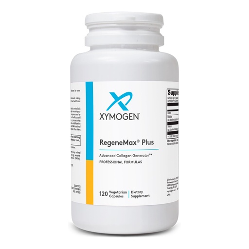 [BRSRMGQTCUJRU2AU] XYMOGEN RegeneMax Plus - 500 mcg Biotin for Skin, Nail & Hair Support - Supports Bone & Joint Health - Choline-Stabilized Orthosilicic Acid - Vegetarian Capsules - 120 Count (Pack of 1)