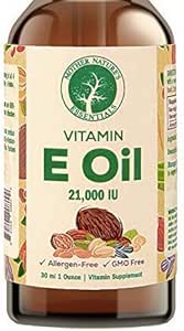 [BRSWGGAPBUDRO33U] Mother Nature's Essentials Natural Vitamin E Oil Food Grade, 21,000IU d-Alpha-tocopherol, not Processed. 1 oz.