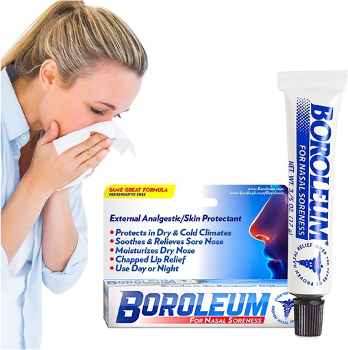 [BRSWIYQ3BBYBAHQ5] Boroleum for Nasal Soreness, 17 גרמים, 3/5 Ounce Tube