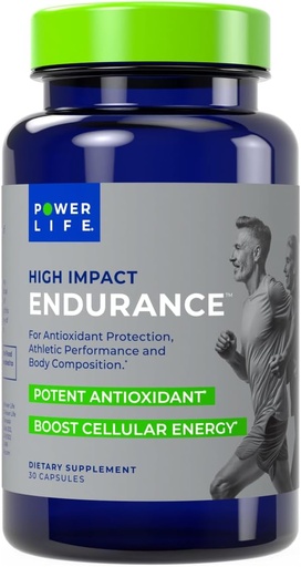 [BRSWYHYDAQBRYYDP] POWERLIFE High Impact Endurance Astaxanthin and ElevATP Athletic Performance Support Supplement, 30 Capsules