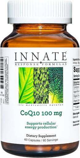 [BRSWI2QKBIBW2DYV] INNATE Response Formulas - CoQ10 100 mg, Energy Support Formula - 60 Capsules (60 Servings)