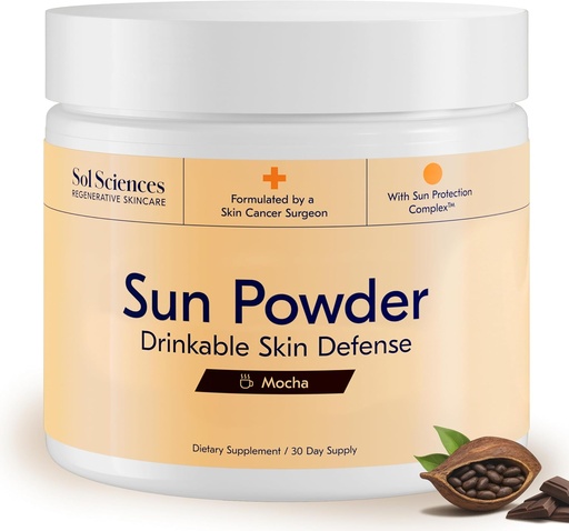 [BRSRAFA3AECRSE34] Mocha Skincare Support Supplement – 3-in-1 Formula, 30 Servings