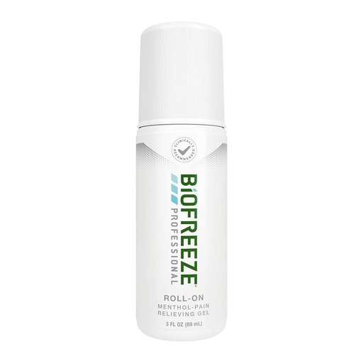 [BRSWKFITCJ6RKFA3] Biofreeze Professional Pain Relief Roll On, Knee & Lower Back Pain Relief, Arthritis Pain Reliever, Neck Pain Relief, Cooling Joint Pain Relief, Roll-On Menthol Gel 3 Fl Oz