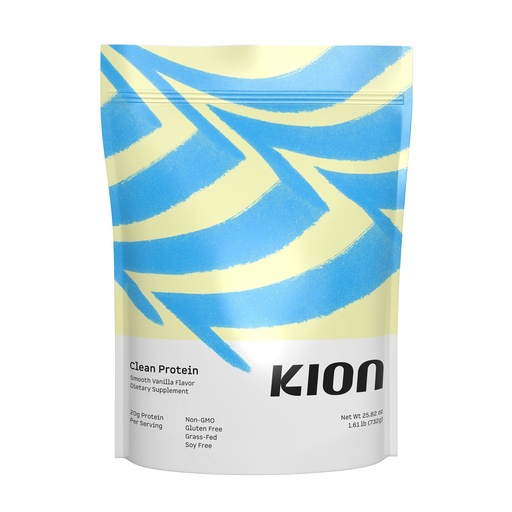 [BRSW2FIOAEBQEE3A] Kion Clean Protein | Grass-Fed & Pasture-Raised Whey Isolate Protein Powder | Smooth Vanilla | 30 Servings